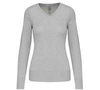 Kariban Ladies Cotton Acrylic V Neck Sweater KB966