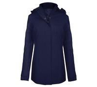 Kariban Ladies Parka Waterproof Quilted Detachable Hood Fleece Collar