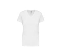 Kariban Ladies' short-sleeved V-neck T-shirt K381 - Enzyme washed for extra