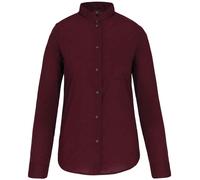Kariban Ladies Womens Long Sleeve Mandarin Collar Shirt Blouse