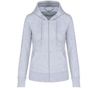 Kariban Ladies Womens Organic Cotton Mix Full Zip Through Hoodie Hooded Top