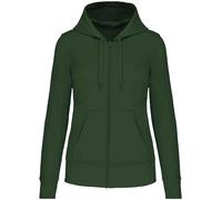 Kariban Ladies Womens Organic Cotton Mix Full Zip Through Hoodie Hooded Top