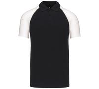 Kariban Men's Baseball Contrast Polo Shirt (K226) - Adult Casual Sports T-Shirt