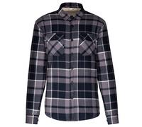 Kariban Men's Checked Sherpa Lined Shirt Jacket in Dark Grey | Size: Large Kariban Dark Grey L