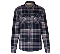 Kariban Men's Checked Sherpa Lined Shirt Jacket in Dark Grey | Size: Medium Kariban Dark Grey M