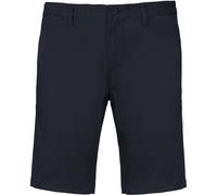 (2XL, Dark Navy) Kariban Mens Chino Bermuda Shorts