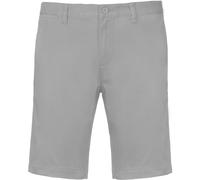 (3XL, Fine Grey) Kariban Mens Chino Bermuda Shorts