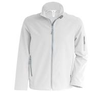 Kariban Mens Contemporary Softshell 3 Layer Performance Jacket (L) (White)