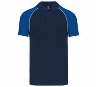 Contrast Pique Baseball Polo Shirt Kariban Dark Navy XXL