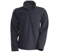 Kariban Men's Enzo 1 4 Zip Fleece Top in Grey | Size: 2XL Kariban Grey 2XL