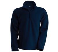 Kariban Mens Enzo 1/4 Zip Fleece Top (M) (Navy)