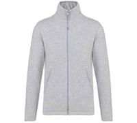 Kariban Men's Falco Fleece Jacket in Light Grey | Size: 3XL Kariban Light Grey 3XL
