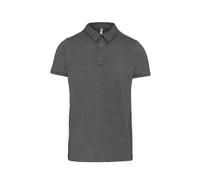 Kariban Men's Jersey Knit Polo Shirt in Grey | Size: Medium Kariban Grey M
