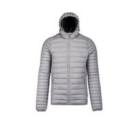 Kariban Men's Lightweight Hooded Down Jacket in Silver | Size: 3XL Kariban Silver 3XL