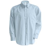 Long Sleeve Easy Care Oxford Shirt Kariban Blue L