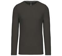 Kariban Men's long-sleeved crew neck T-shirt K359 - Mens, 100% Cotton, Oeko-Tex