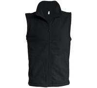 Kariban Men's Luca Fleece Gilet Jacket in Black | Size: Medium Kariban Black M