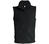 Kariban Mens Luca Fleece Gilet Jacket (L) (Black)