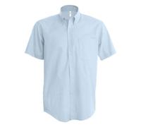Kariban Men's Oxford Shirt Short Sleeve Button Down Chest Pocket Easy Care