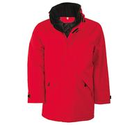 Kariban Mens Parka Jacket High Collar Showerproof Full Length Zip Outdoor Jacket