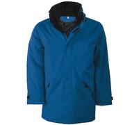 Kariban Men's Parka Performance Jacket Concealed Hood Light Royal/Black XL