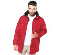 Kariban Men's Parka Performance Jacket in Red | Size: Medium Kariban Red M