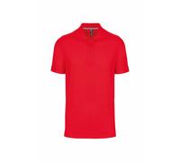 Kariban Men's Pique Anti-Bacterial Polo Shirt in Red | Size: 2XL Kariban Red 2XL