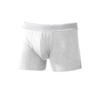Kariban Mens Plain Boxer Shorts / White/Black Underwear RW2713
