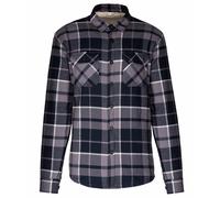 Sherpa Lined Checked Shirt Jacket Kariban Dark Grey XXL