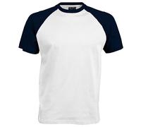 Kariban Mens Short Sleeve Baseball T-Shirt 9 Colours S-2XL RW705