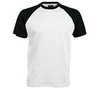 Kariban Mens Short Sleeve Baseball T-Shirt 9 Colours S-2XL RW705