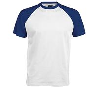 Kariban Mens Short Sleeve Baseball T-Shirt 9 Colours S-2XL RW705