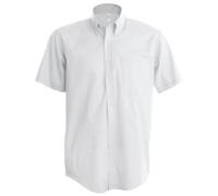Kariban Mens Short Sleeve Easy Care Oxford Shirt (4XL) (White)