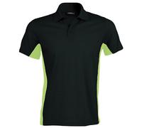 Kariban Mens Short Sleeve Flag Polo Shirt (Dual Colour) Szs RW704