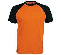 Kariban Men's T-Shirt multicolour Orange/Black Large