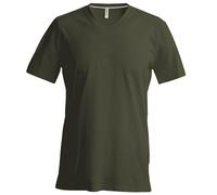 Kariban Mens Short Sleeve Sports Casual V Neck Slim Fit T-Shirt S-4XL RW707
