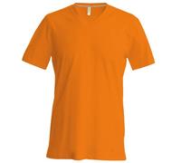 Kariban Mens Short Sleeve Sports Casual V Neck Slim Fit T-Shirt S-4XL RW707