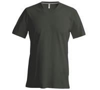 Kariban Mens Short Sleeve Sports Casual V Neck Slim Fit T-Shirt S-4XL RW707