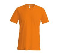 Kariban Men's Short Sleeve V-Neck T-Shirt (K357) - Casual Plain Cotton Tee