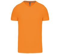 Kariban Men's Short Sleeve V-Neck T-Shirt (K357) - Casual Plain Cotton Tee