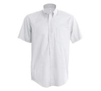 Kariban Men's Oxford Shirt Short Sleeve Button Down Chest Pocket Easy Care