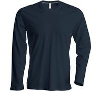 Kariban Mens Slim Fit Long Sleeve Casual Summer Crew Neck T- RW709