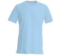Kariban Mens Slim Fit Short Sleeve Crew Neck T-Shirt (L) (Sky Blue)