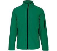 Kariban Men's Soft Shell Jacket in Green | Size: Small Kariban Green S