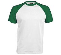 Kariban Men's T-Shirt multicolour white/green Large