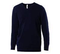Kariban Men's V-Neck Jumper Cotton Acrylic Fitted Double Layer Rib BSCI