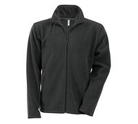 Kariban Micro Fleece Men's Sweat Jacket Full Zip - Grey - Small