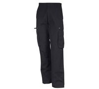 Kariban Multi Pocket Cotton Work Trousers with Zipped Pockets and Aged Finish