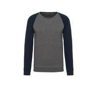 Kariban Organic Two-Tone Sweatshirt K491 - Men's Casual Long Sleeve Jumper