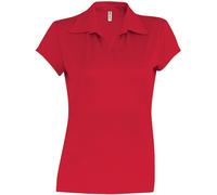 Short Sleeve Performance Polo Shirt Kariban Red L
